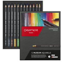 Набір акварельних олівців Caran d'Ache Museum Aquarelle Картонний бокс 12 кольорів 3510.312