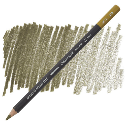 Акварельный карандаш Caran DAche Museum Aquarelle Olive Brown - FSC (3510.039)