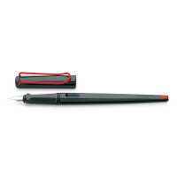 Чернильная перьевая ручка Lamy Joy Светящаяся Черная с красной клипсой 1,1 мм Чернила T10 Синие [015] (4029994)