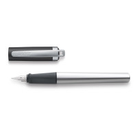 Чернильная перьевая ручка Lamy Nexx M Матовый Хром с черным колпачком A Чернила T10 Синие [088] (4000630)