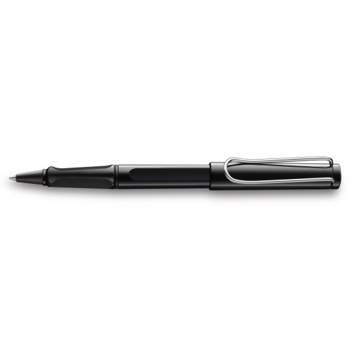 Ручка-ролер Lamy Safari Сяюча Чорна Стрижень M63 1,0 мм Синій [319] (4030243)