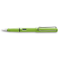 Чернильная перьевая ручка Lamy Safari Зеленая F Чернила T10 Синие [013] (4030633)