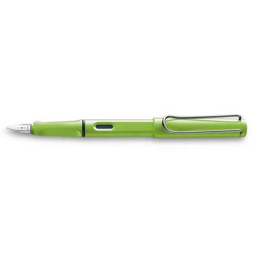 Чернильная перьевая ручка Lamy Safari Зеленая F Чернила T10 Синие [013] (4030633)