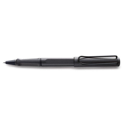 Ручка-ролер Lamy Safari Матова Чорна Стрижень M63 1,0 мм Синій [317] (4026749)