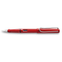 Чорнильна пір'яна Ручка Lamy Safari Червона F Чорнила T10 Сині [016] (4000181)