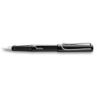 Чернильная перьевая ручка Lamy Safari Сияющая Черная M Чернила T10 Синие [019] (4000235)