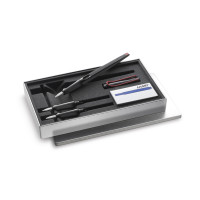 Набор для каллиграфии Lamy Joy (Чернильная перьевая ручка Сияющая Черная с красной клипсой Перо 1,1 мм, 1,5 мм, 1,9 мм Чернила T10 Синие) [015] (1615427)
