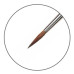 Пензль колонок круглий DaVinci Red Sable № 4