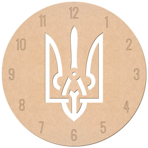 Основа під годинник №4 серія Україна, МДФ, d:30см,  ROSA TALENT (240818)