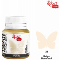 Акрил для декора Rosa Talent, 71 Бежевый, перламутр, 20 мл