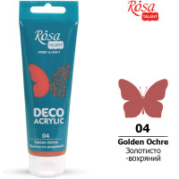 Акрил для декору Rosa Talent, Золотисто-охристий, матовий, 75 мл