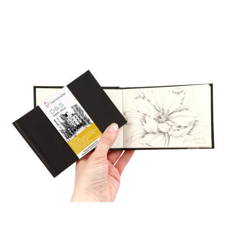 Скетчбук Hahnemuhle D&S 140 г/м², А4 (альбомная ориентация), 80 листов, черный