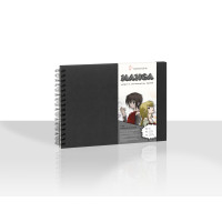 Скетчбук на спирали Hahnemuhle Manga Layout Illustration 80 г/м², А5 (альбомная ориентация), 75 листов