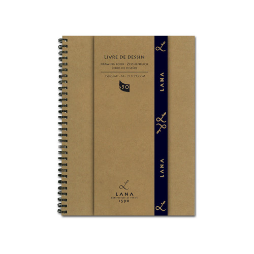 Скетчбук на спирали Livre de Dessin Lana, 150 г/м², A5, 50 листов