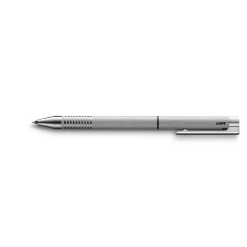 Ручка 2в1 Lamy Logo Матовый Хром (Черный стержень M21 1,0 мм + Механический карандаш 0,5 мм) [606] (4001255)