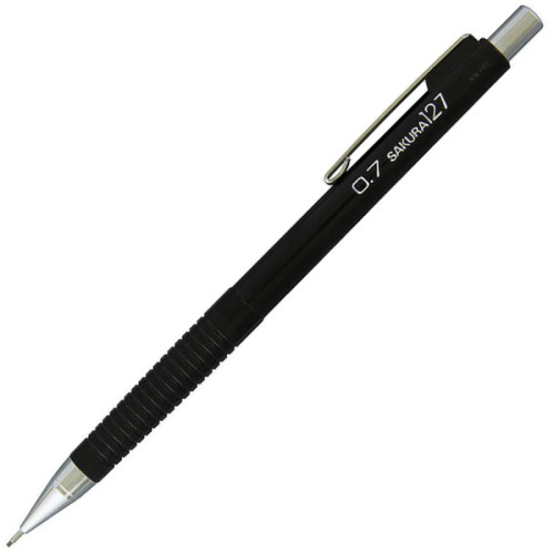 Механический карандаш для черчения и рисунка XS127, 0,7 мм, Черный, Sakura (XS-127)