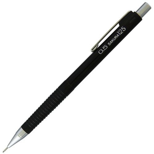 Механический карандаш для черчения и рисунка XS125, 0,5 мм, Черный, Sakura (XS-125#49)