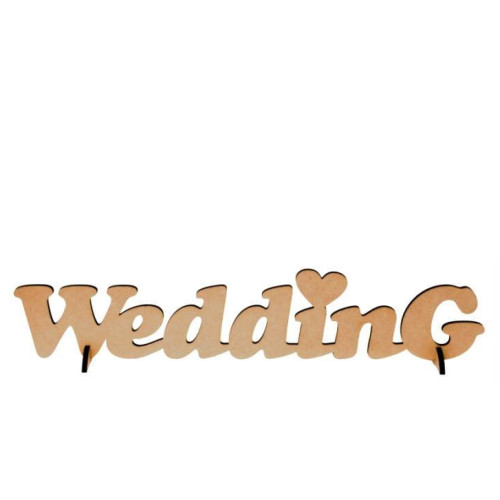 Заготовка надпись „WEDDING“, МДФ, 45х12см, ROSA TALENT (287001)