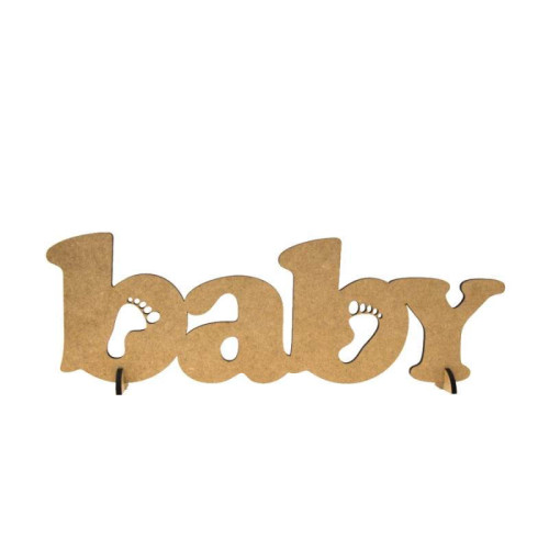 Заготовка напис „BABY“, МДФ, 37х12см, ROSA TALENT (287002)