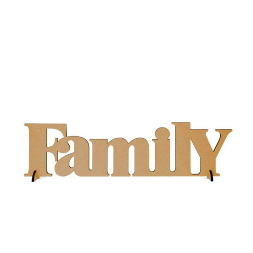 Заготовка напис „FAMILY“, МДФ, 45х12см, ROSA TALENT (287003)