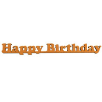 Заготовка надпись „Happy Birthday“, МДФ, 40х4,6х0,6см, ROSA TALENT (288814)