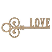 Заготовка Ключик Love 3 ДВП 10х4 см 4 шт