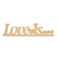 Заготовка надпись „Love is“, МДФ, 40х9см, ROSA TALENT (287006)