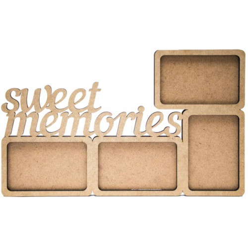 Заготовка рамка „Sweet memories“, МДФ, 43х27х0,6см, ROSA TALENT (2807020)