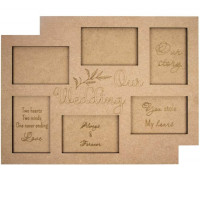 Заготовка рамка „Our wedding МДФ 50х40 см ROSA TALENT