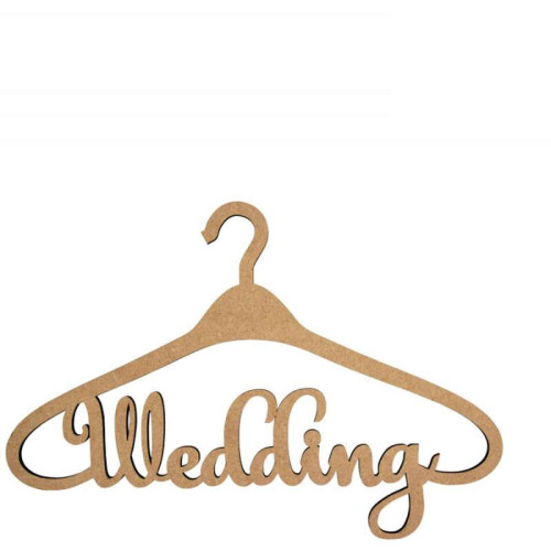 Заготовка вешалка „Wedding“, МДФ, 45х30,5см, ROSA TALENT (281316)