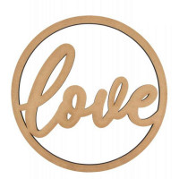 Заготовка надпись „Love“ МДФ 30х30см ROSA TALENT