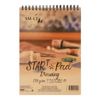 Альбом для рисунку на спіралі STAR T А5, 170г/м2, 20л, SMILTAINIS (5PS-20(170)TS)