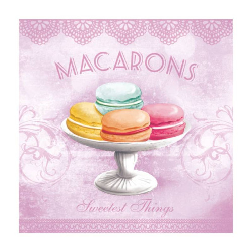 Декупажные салфетки Macarons розовые 20 шт Abiente
