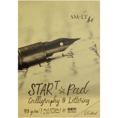 Склейка для каллиграфии и леттеринга в точку STAR T А4, 90г/м2, 30л, SMILTAINIS (KDS-30/T)