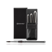 Набор кистей Escoda Ultimo TRAVEL 3 шт в кожаном чехле