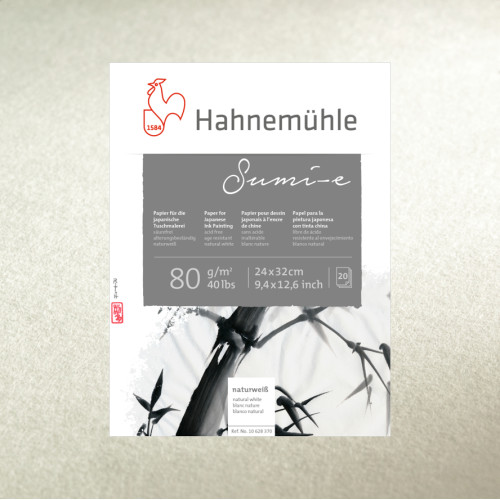 Папір акварельний Hahnemuhle Sumi-e 80 г/м, 24 х 32 см, 20 аркушів, альбом