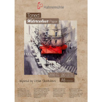 Альбом для акварелі тонована бумага Hahnemuhle Toned Watercolour Paper 200 г/м CP, А5, альбом 20 аркушів, бежевий