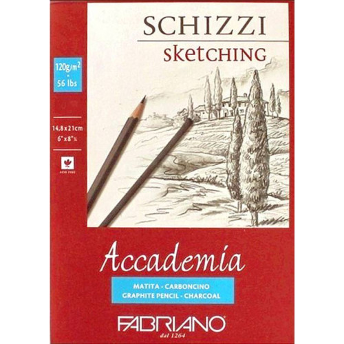Склейка для ескізів Accademia А5 (14,8*21см), 120г/м2, 50л., Fabriano (41121421)