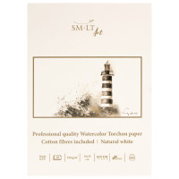 Блокнот для акварелі PRO CREATE Torchon 20*28чс, 250г/м2, 10л, білий папір, SMILTAINIS (AS-10(250)ST/P)
