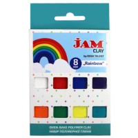 Набір пластики “Rainbow“, 8х20г, Jam Clay, ROSA TALENT (5059006)
