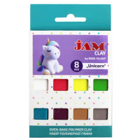 Набір пластики “Unicorn“, 8х20г, Jam Clay, ROSA TALENT (5059009)