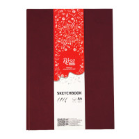 Блокнот A4 (21х29,7см) 100г/м 96 л бордо ROSA Studio (16R5020)