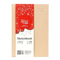 Блокнот A5 (14,8х21см) 100г/м 96 л кремовый ROSA Studio (16R5017)
