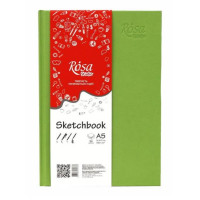 Блокнот A5 (14,8х21см) 100г/м 96 л фісташковий ROSA Studio (16R5018)