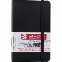 Блокнот для графики и каллиграфии в точку Talens Art Creation DOTS 80г/м2, 9х14см, 80л, черный, Royal Talens (9314401M)