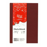 Блокнот A5 (14,8х21см) 100г/м 96 л бордо ROSA Studio (16R5016)