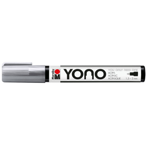 Акриловий маркер YONO, Срібло 082, 1,5-3 мм Marabu (12400103082)