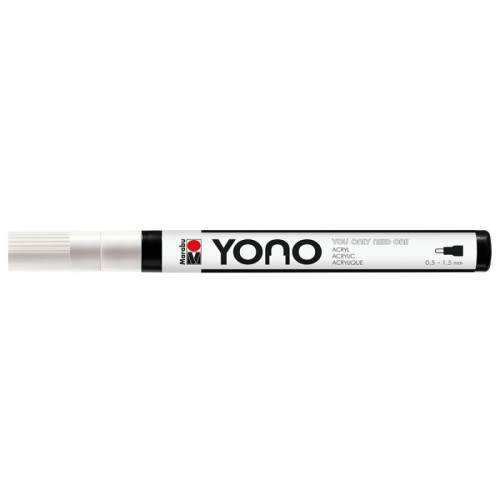Акриловый маркер YONO Белый 070, 0,5-1,5 мм Marabu (12400101070)