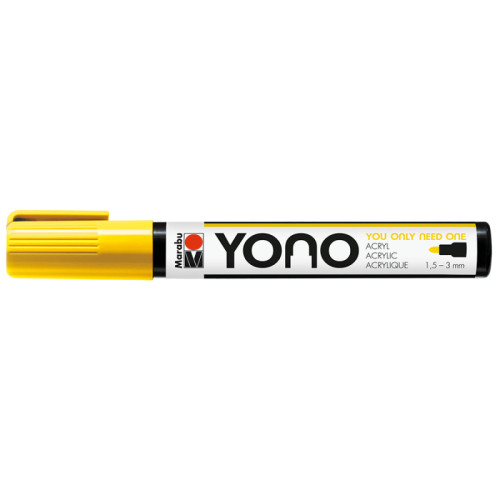 Акриловый маркер YONO Желтый 019, 1,5-3 мм Marabu (12400103019)