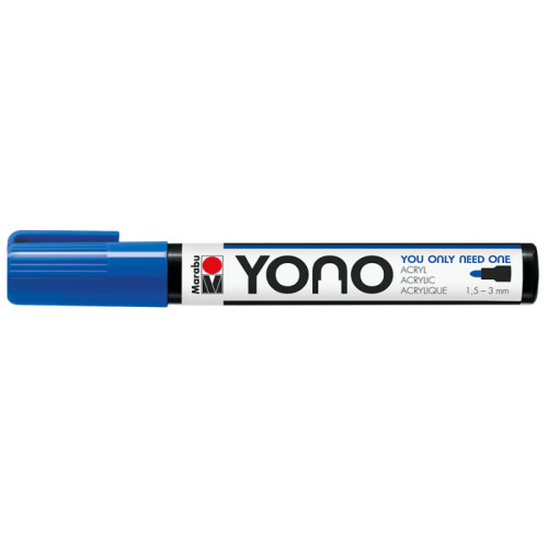 Акриловый маркер YONO Голубой темный 053, 1,5-3 мм Marabu (12400103053)